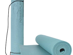 Килимок для йоги та фітнесу PowerPlay 4010 PVC Yoga Mat Зелений (173x61x0.6)