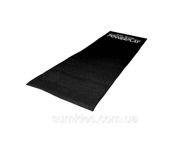 Килимок для йоги та фітнесу PowerPlay 4010 PVC Yoga Mat Чорний (173x61x0.6) - Фото 4