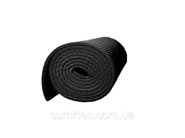 Килимок для йоги та фітнесу PowerPlay 4010 PVC Yoga Mat Чорний (173x61x0.6) - Фото 5