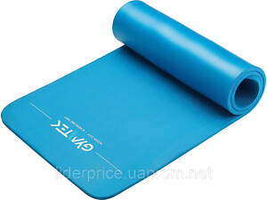 Килимок (мат) для фітнесу та йоги Gymtek NBR 1,5см голубий, Оригінал!