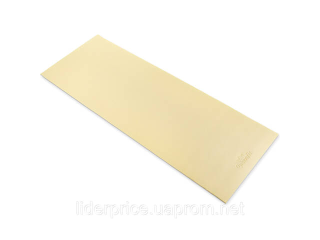 Килимок (мат) для фітнесу та йоги Queenfit 0,5см жовтий, Оригінал - Фото 2