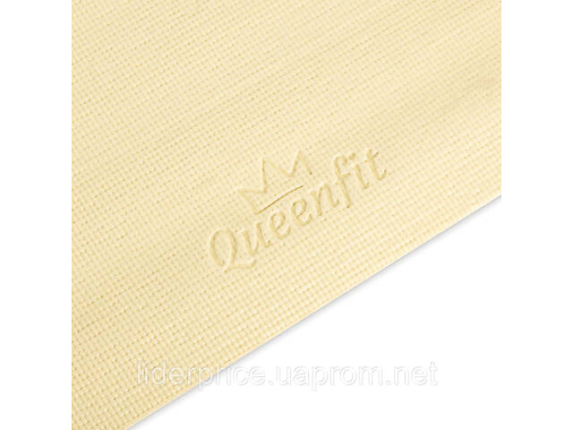 Килимок (мат) для фітнесу та йоги Queenfit 0,5см жовтий, Оригінал - Фото 5