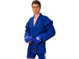 Кимоно для самбо MATSA MA-3211 3 рост 160 Синий