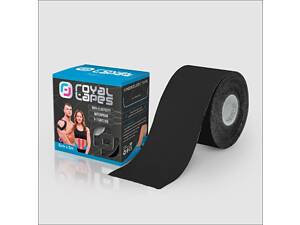 Кінезіо тейп 5м ROYAL TAPES Чорний (234543)