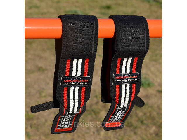 Кистьові бинти Power System PS-3500 Wrist Wraps Red/Black - Фото 7