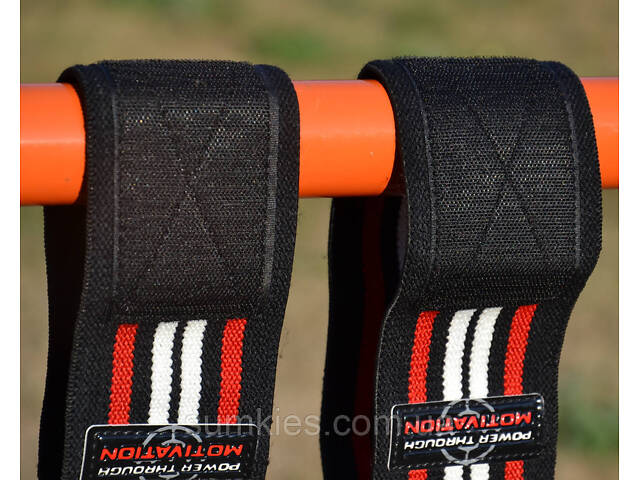 Кистьові бинти Power System PS-3500 Wrist Wraps Red/Black - Фото 9