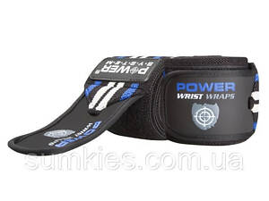Кистьові бинти Power System PS-3500 Wrist Wraps Blue/Black