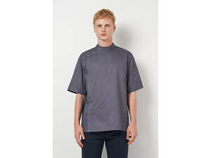 Кітель чоловічий з коротким рукавом + сітка на спині Дублін котон темно-сірий р.58 (44-60) рукав короткий - спецодяг кухаря