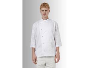 Кітель кухаря з сіткою на спині чоловічий Шеф котон білий р.74 (44-74) рукав 3/4 - спецодяг кухаря