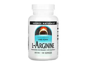L-аргінін Source Naturals L-Arginine 500 mg 100 tabs (1086-2023-10-6605)