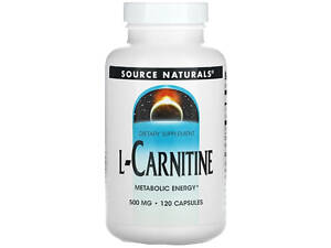 L-карнітин Source Naturals L-Carnitine 500 мг 120 капсул