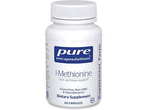 L-метионин, l-Methionine, Pure Encapsulations, поддержка суставов, печени и поджелудочной железы,