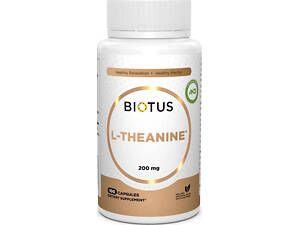 L-теанин для мозга и нервной системы Biotus L-Theanine 200 мг 100 капс