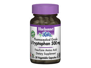 L-Триптофан 500мг Bluebonnet Nutrition 30 капсул