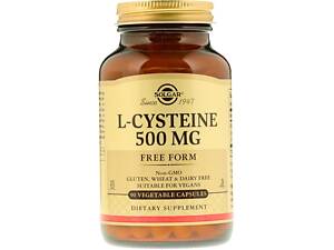 L-Цистеїн 500мг L-Cysteine Solgar 90 вегетаріанських капсул