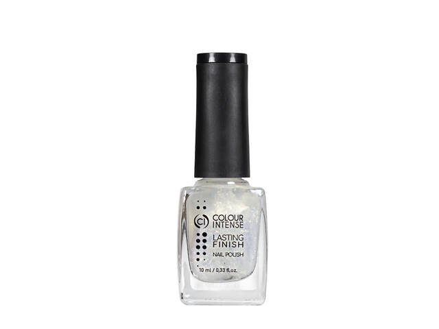 Лак для ногтей Colour Intense 10 мл NP-303 № 081 Белый с золотыми блёстками