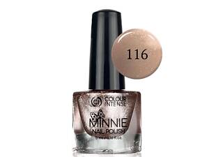 Лак для ногтей Colour Intense Minnie 5 мл NP-16 № 001 top coat Прозрачный № 116 Шиммер Sand Бежево-золотистый