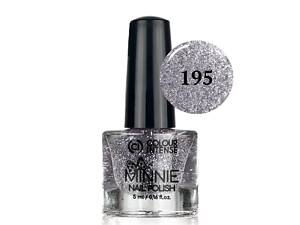 Лак для ногтей Colour Intense Minnie 5 мл NP-16 № 001 top coat Прозрачный № 195 Блёстки Silver Серебристые