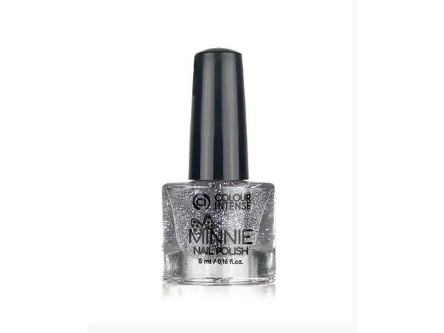 Лак для ногтей Colour Intense Minnie 5 мл NP-16 № 001 top coat Прозрачный № 195 Блёстки Silver Серебристые - Фото 2
