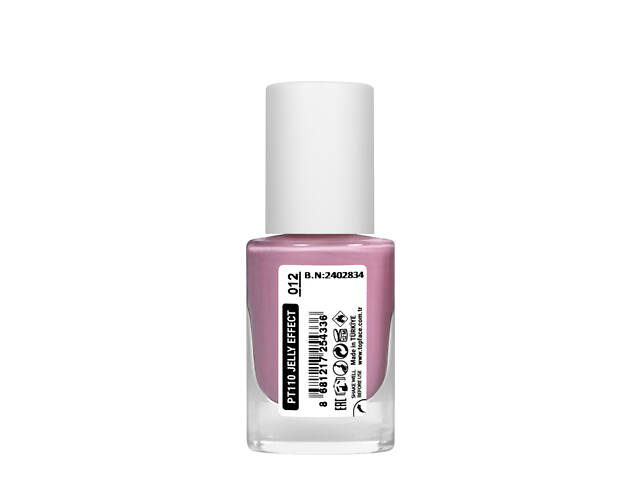 Лак для ногтей topface Jelly Effect Nail Polish быстросохнущий № 12 Розово-сиреневый (PT110) - Фото 2