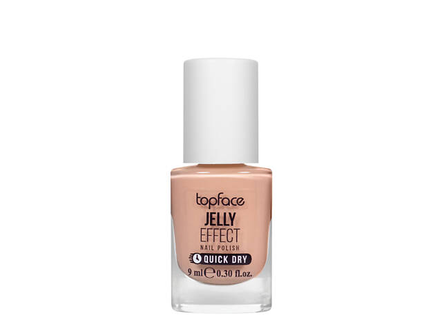 Лак для ногтей topface Jelly Effect Nail Polish быстросохнущий № 26 Оранжево-бежевый (PT110) - Фото NaN