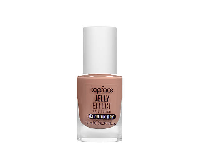 Лак для ногтей topface Jelly Effect Nail Polish быстросохнущий № 23 Пастельный терракотовый (PT110) - Фото 1
