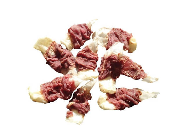 Ласощі для собак Lucky Star в'ялене м'ясо качки з кролячою вушко 65 г (4820281500749) - Фото 3