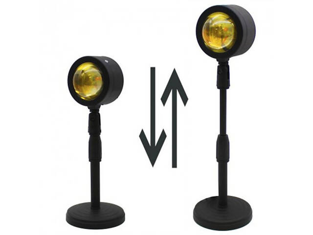 Атмосферная лампа Проекционный светильник Atmosphere Sunset Lamp эффект радуги, лампа эффект солнца. - Фото 9