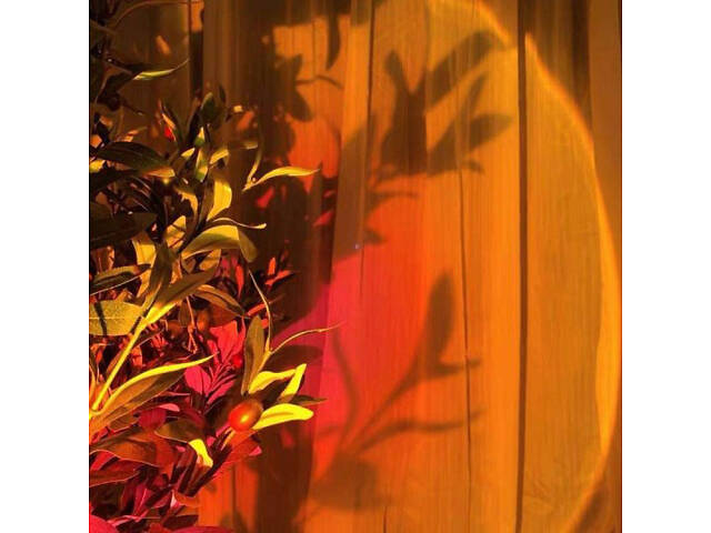 Атмосферная лампа Проекционный светильник Atmosphere Sunset Lamp эффект радуги, лампа эффект солнца. - Фото 6