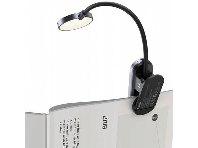 Лампа Baseus Comfort Reading Mini Clip Lamp (DGRAD-0) Dark Gray - Фото 3