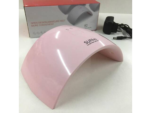 Лампа для гель лака 24W/ SUN-9C Розовая - Фото 7