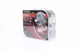 Лампа фарная H4 12V 60/55W P43t NIGHT BREAKER SILVER (+100) компл (пр-во OSRAM)