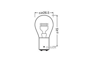 Лампа фонаря габарит 12V 21/4W P21/4W 7225 VW T5 03-15; AUDI A4 04-08; SKODA Octavia A5 04-13; TOYOTA ProAce 16-; RENAUL