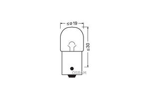 Лампа фонаря габарит 12V 5W R5W BA15s 5007 VW T5 03-15; AUDI A4 00-04; SKODA Octavia Tour 96-10; TOYOTA Avensis 03-10; R