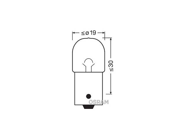 Лампа фонаря габарит 12V 5W R5W BA15s 5007 VW T5 03-15; AUDI A4 00-04; SKODA Octavia Tour 96-10; TOYOTA Avensis 03-10; R