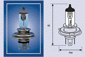 Лампа галогенная H4 24V 70W 002156100000