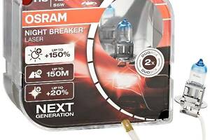 Лампа галогенная Night Breaker H3 12V 55W 2шт. 64151NLHCB