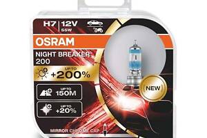 Лампа галогенная Night Breaker H7 12V 55W 2шт. 64210NB200HCB