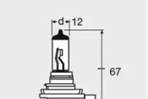 Лампа галогенная Osram Original H11 12V 55W