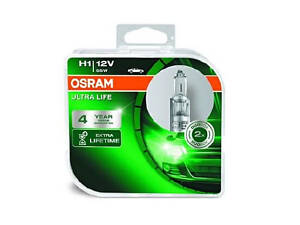 Лампа галогенная Osram Ultra Life H1 12V 55W (2 шт.)
