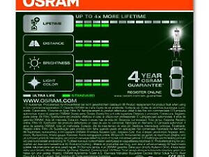 Лампа галогенная Osram Ultra Life H7 12V 55W