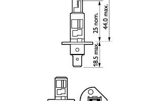 Лампа галогенная Philips LongLife EcoVision H1 12V 55W