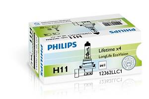 Лампа галогенная Philips LongLife EcoVision H11 12V 55W