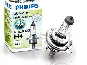 Лампа галогенная Philips LongLife EcoVision H4 12V 60/55W