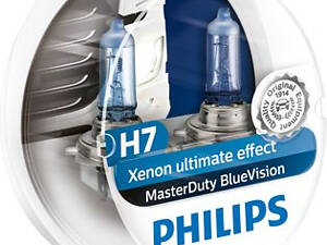 Лампа галогенная Philips MasterDuty BlueVision H7 24V 70W (2 шт.)