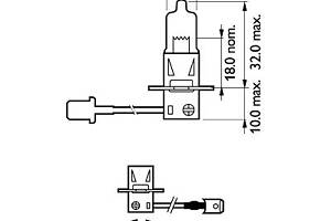 Лампа галогенная Philips Vision +30% H3 12V 55W