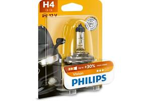 Лампа галогенная Philips Vision +30% H4 12V 60/55W