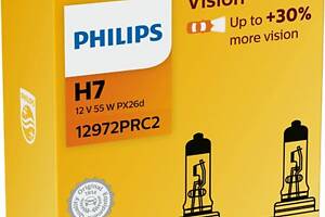 Лампа галогенная Philips Vision +30% H7 12V 55W ( 2 шт.)