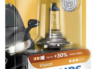 Лампа галогенная Philips Vision +30% H7 12V 55W