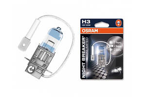 Лампа головного света Osram H3 55W 64151nbu Night Breaker Unlimited -2024100%